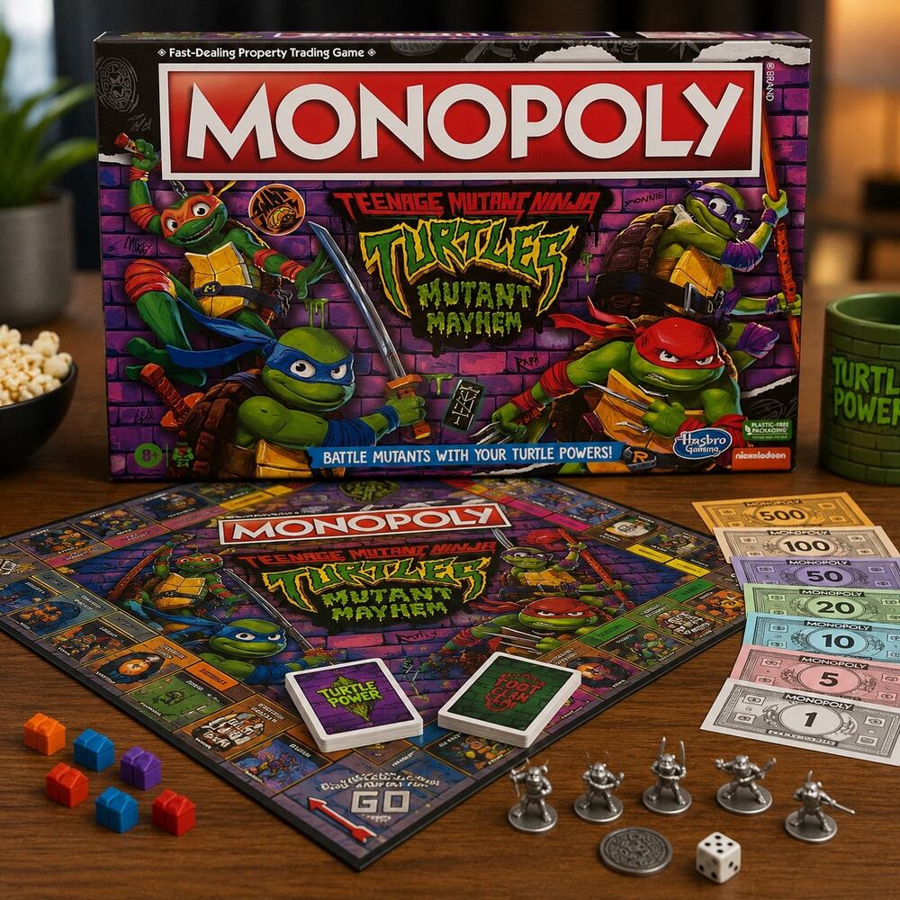 Monopoly TMNT Mutant Mayhem Board Game New Sealed Hasbro Ninja Turtles